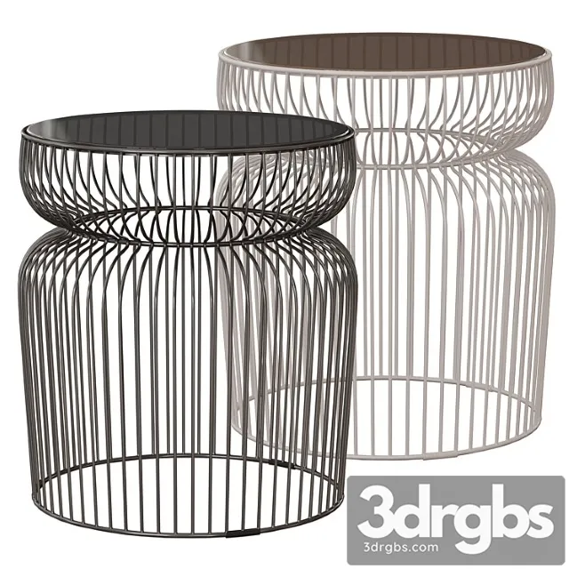 Spoke glass metal end table (crate and barrel) Spoke glass metal end table (crate and barrel)