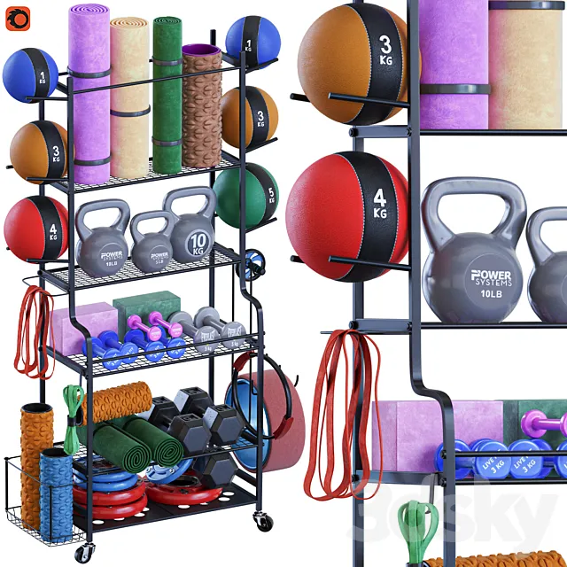 sport equipments 03 3D Model