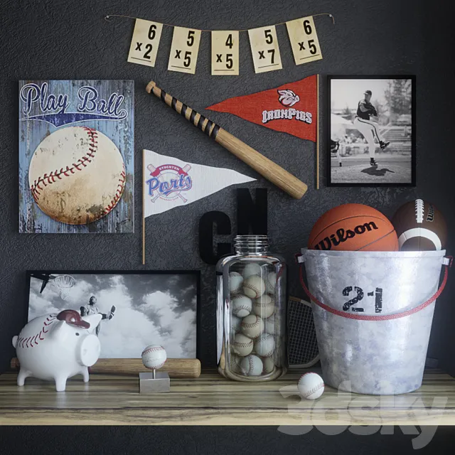 Sport Set Boy 3DModel Sport Set Boy 3DModel