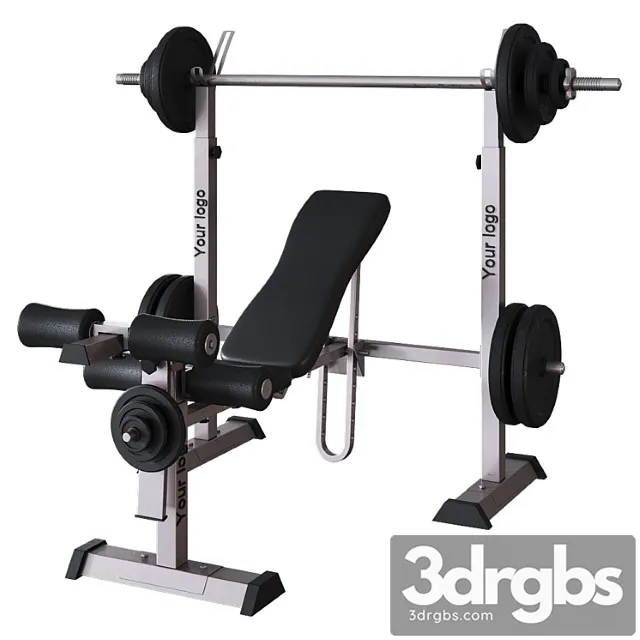 Sports bench 3D Model Download