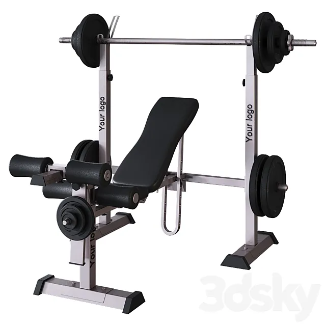 Sports bench 3DModel