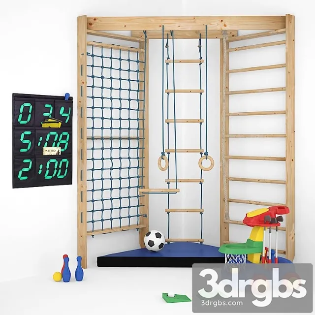 Sports Complex For Children 01 3D Model Download Sports Complex For Children 01 3D Model Download