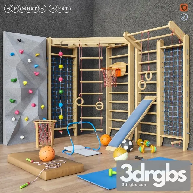 Sports Furniture Equipment Set 1 3D Model Download Sports Furniture Equipment Set 1 3D Model Download