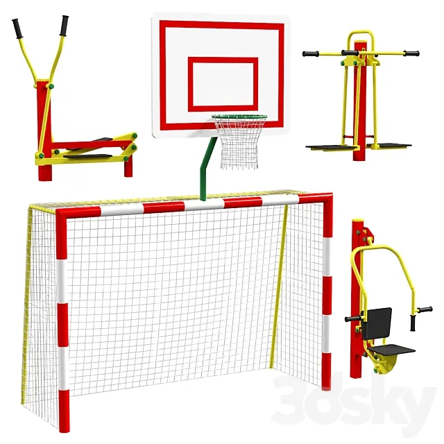 Sports ground 1 3DModel