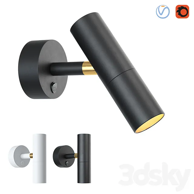 Spot Favorite Tube 2107-1W. 2108-1W 3DModel Spot Favorite Tube 2107-1W. 2108-1W 3DModel