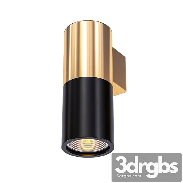 Spot illumination sconce black & copper 3D Model Download