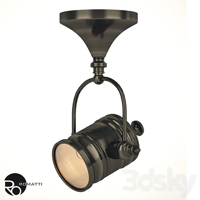 Spot Industrial Spotlight Romatti 3D Model