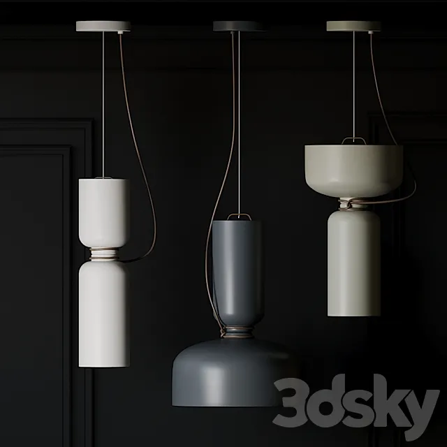 Spotlight Volumes D – B – C Series LED Pendant Light 3DModel