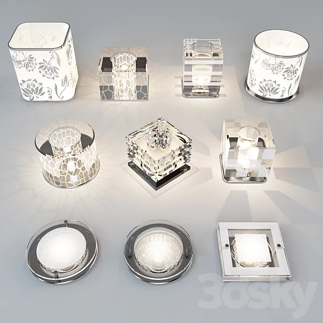 Spotlights glass 3DModel