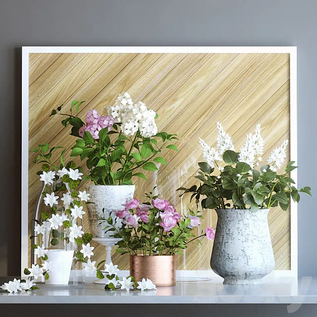 Spring flowers 2 3D Model Spring flowers 2 3D Model