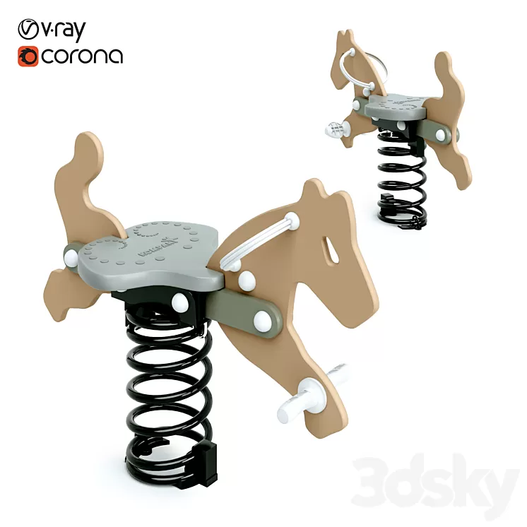 “Spring swing “”Cougar Puma”” Kompan” 3D Model “Spring swing “”Cougar Puma”” Kompan” 3D Model