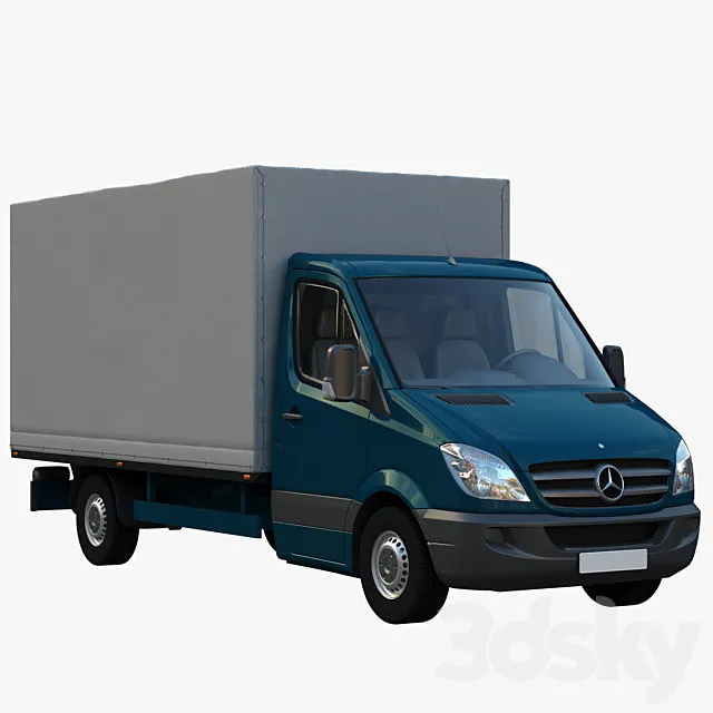 Sprinter Curtainsider truck 3D Model