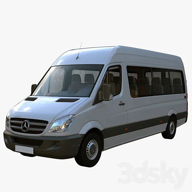 Sprinter passenger minibus 3D Model