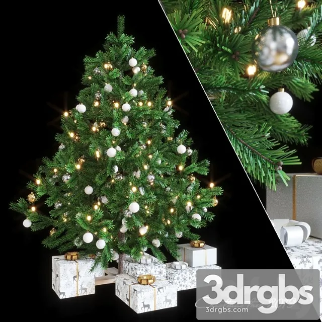 Spruce artificial new year 3D Model Download