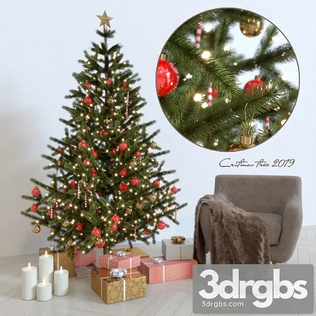 Spruce live new year& 3D Model Download