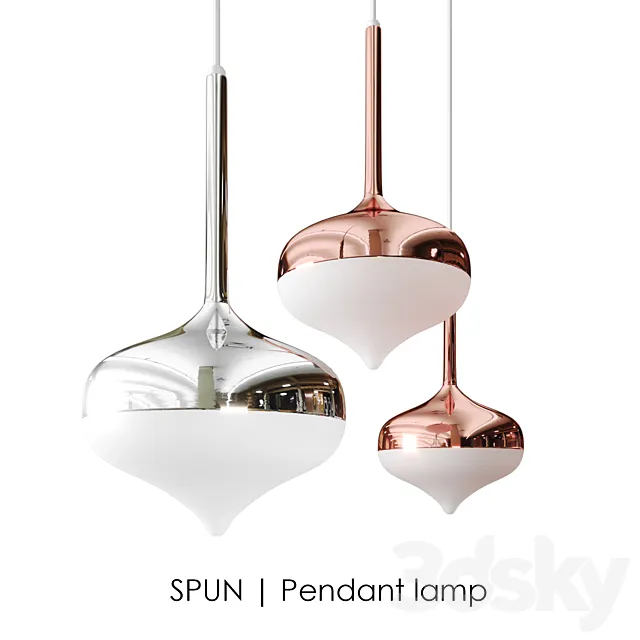 Spun Pedant lamp 3DModel Spun Pedant lamp 3DModel