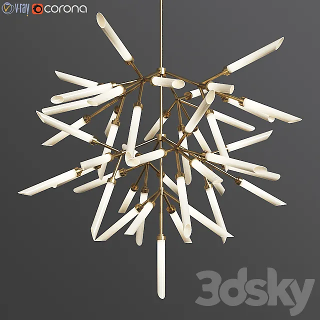 Spur Pendant Grand Chandelier loftcocept 3DModel Spur Pendant Grand Chandelier loftcocept 3DModel