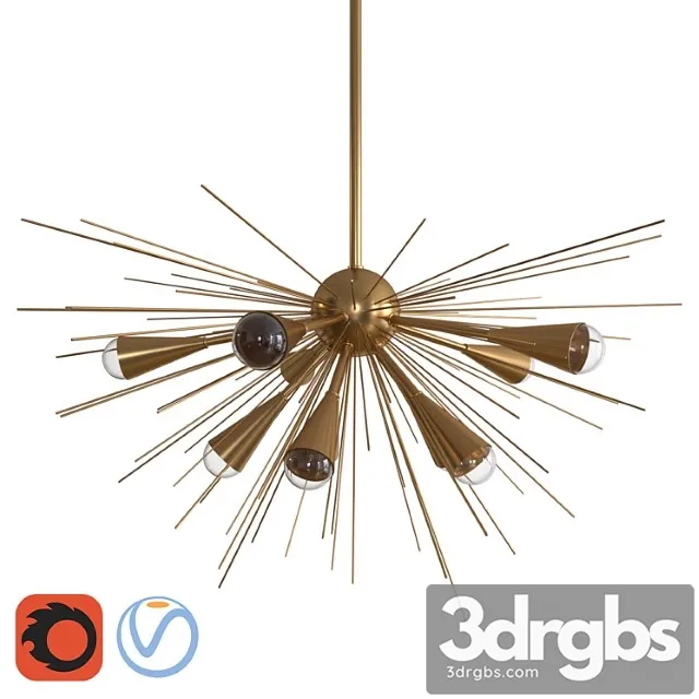 Sputnik chandelier 3D Model Download