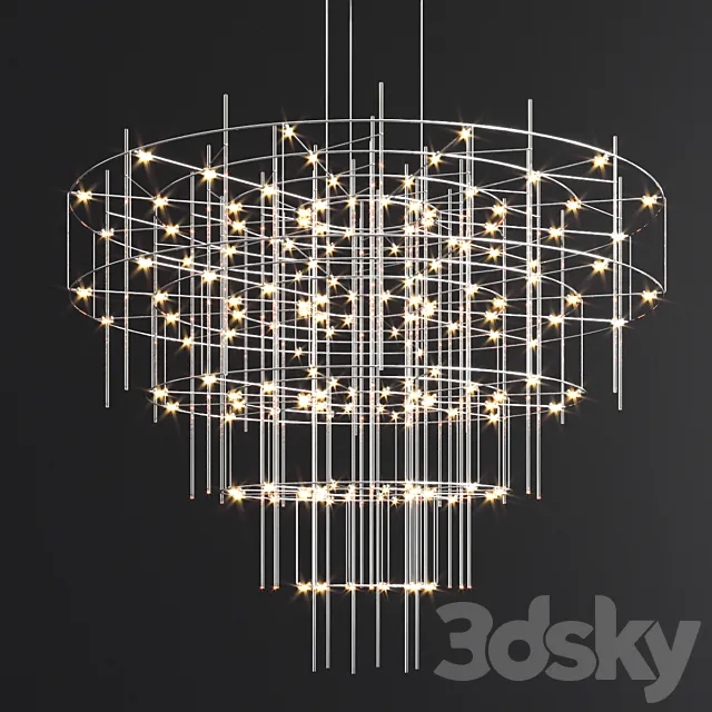 Spy quasar chandelier 3D Model Spy quasar chandelier 3D Model