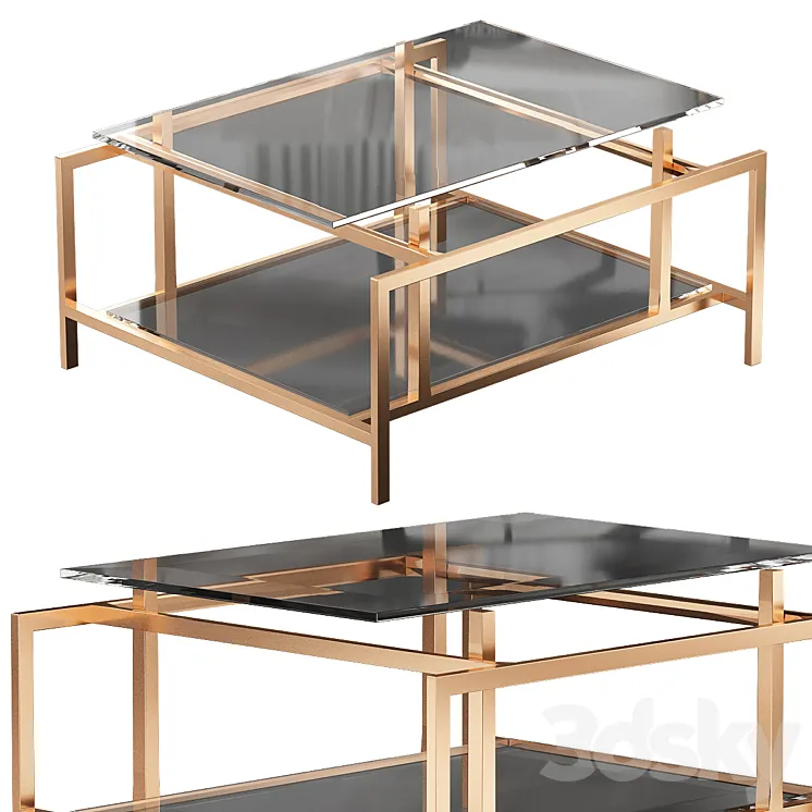 Square Brass Coffee Table Eichholtz 3D Model Free Download Square Brass Coffee Table Eichholtz 3D Model Free Download