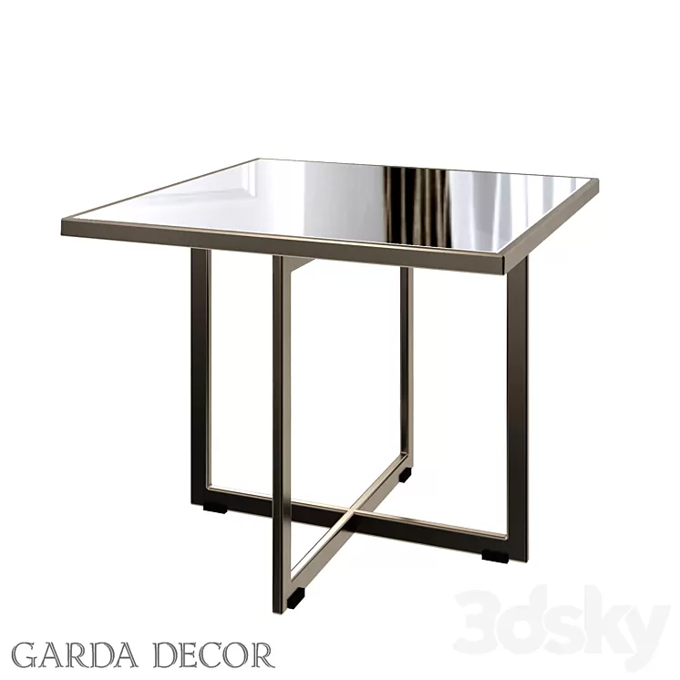 SQUARE COFFEE TABLE WITH MIRROR TOP KFG095 Garda Decor 3D Model SQUARE COFFEE TABLE WITH MIRROR TOP KFG095 Garda Decor 3D Model