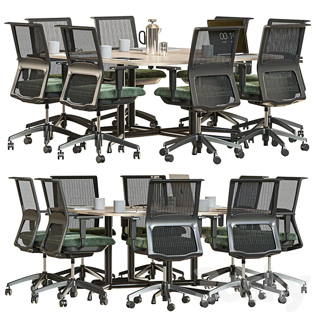 square conference table 3DModel square conference table 3DModel