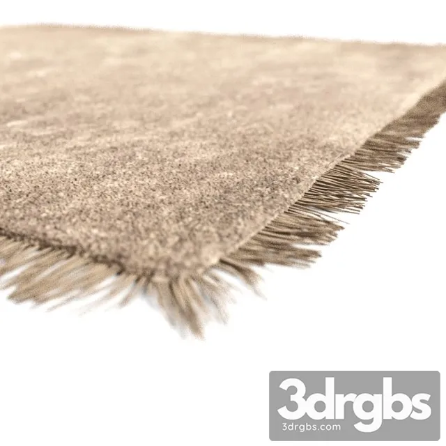 Square Feather Carpet 3D Model Download