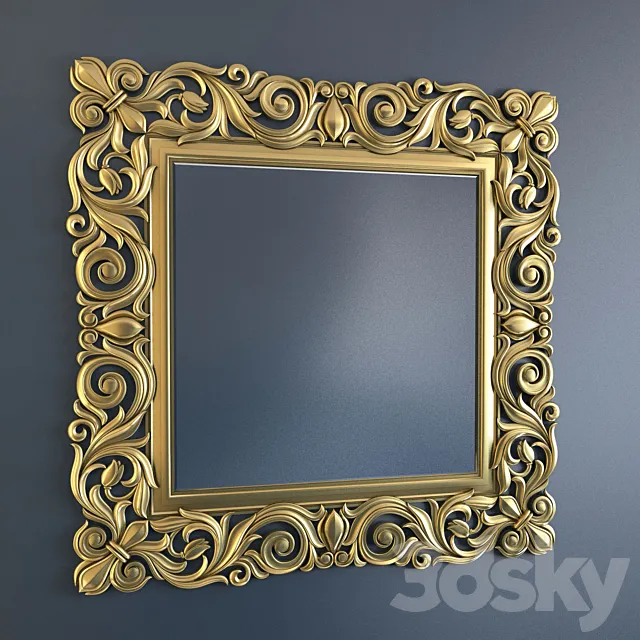 Square mirror 4224 3D Model Square mirror 4224 3D Model