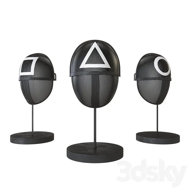 Squid Game Mask 3DModel Squid Game Mask 3DModel