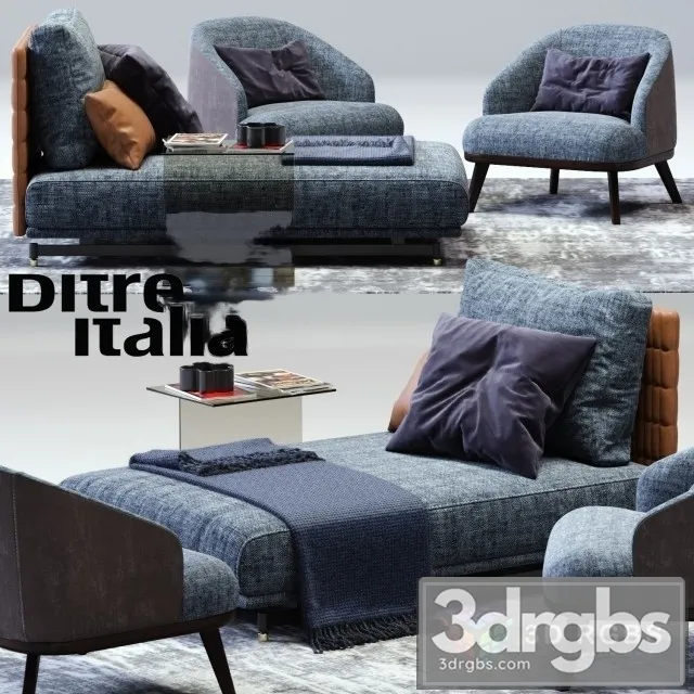 St Germain Day Bed 3D Model Download