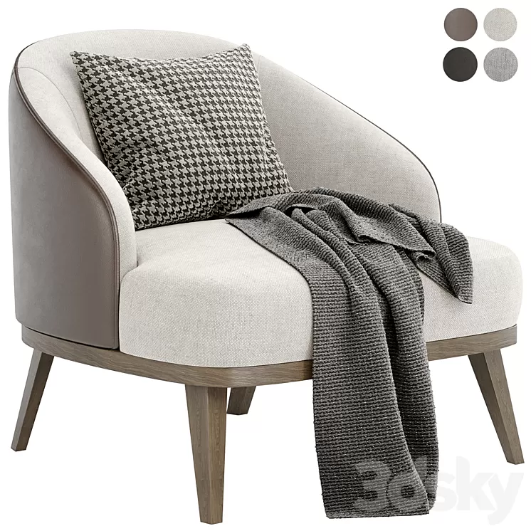 ST. TROPEZ armchair by DITRE ITALIA 3D Model Free Download