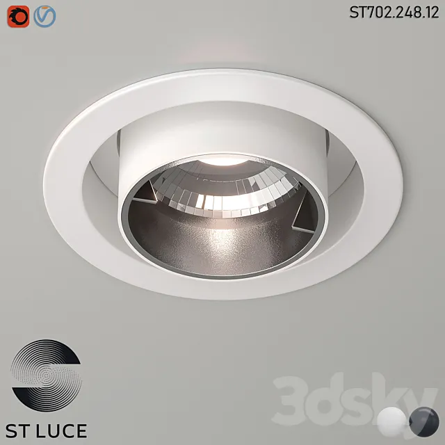 ST702.248.12 Int. White_Black LED OM 3D Model