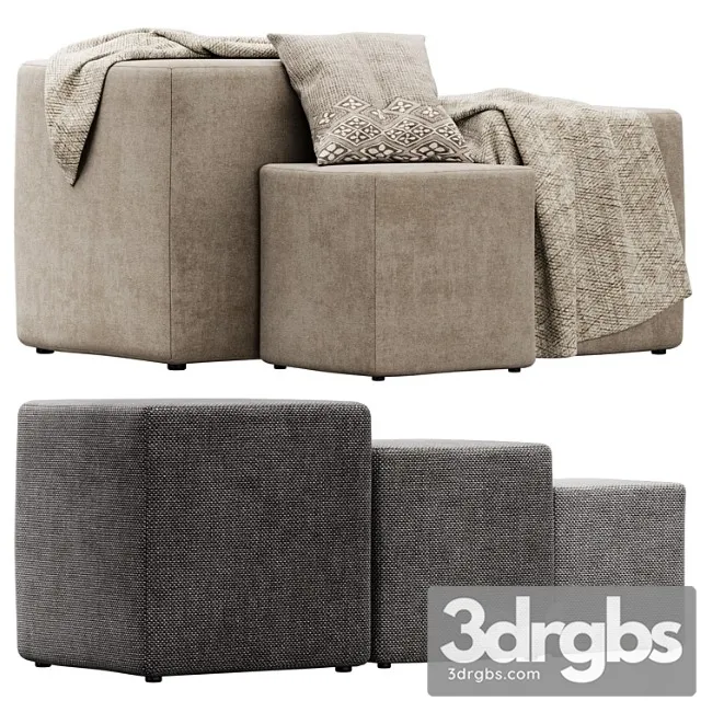 Stack ottoman poufs seatings by naula Stack ottoman poufs seatings by naula