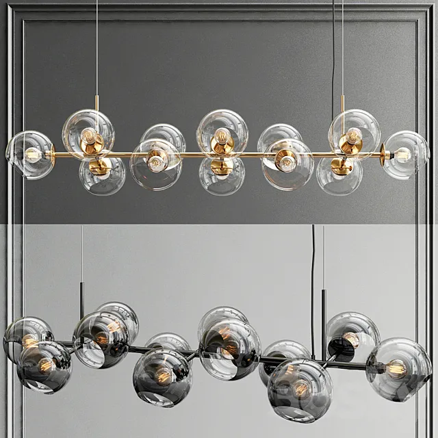 Staggered 12 glass 3D Model Staggered 12 glass 3D Model