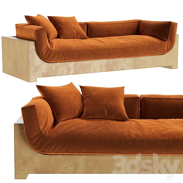 stahlandband FRANCK SOFA 3D Model