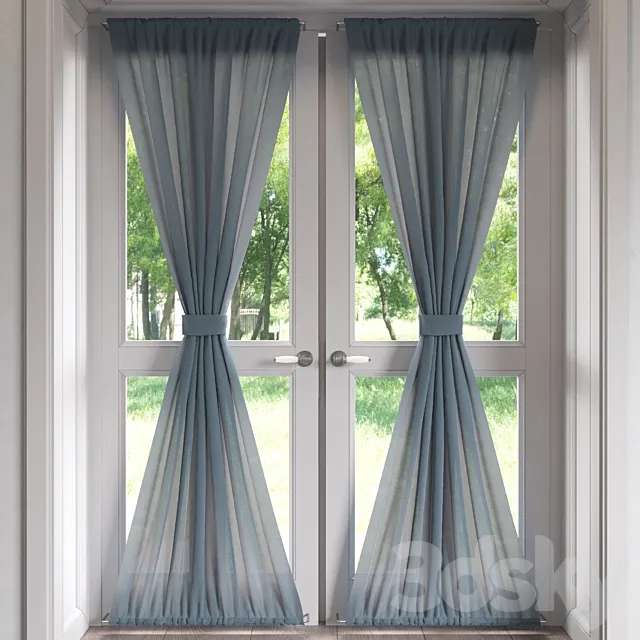 stained curtains 3DModel