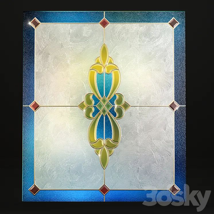 Stained glass 3D Model Free Download