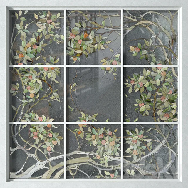 Stained Glass Apple Tree 3DModel
