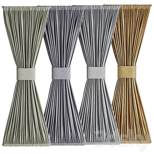 stained glass curtains 3D Model stained glass curtains 3D Model