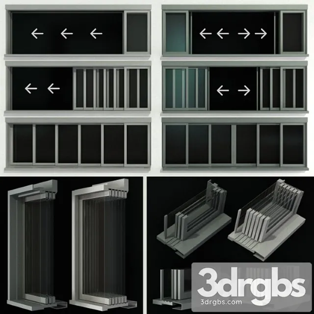 stained glass doors 3D Model Download