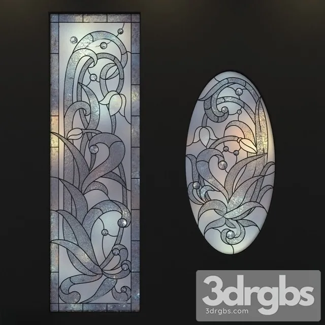 Stained Glass Window 2 3D Model Download