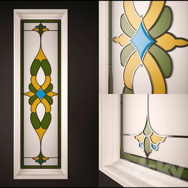 Stained-glass window 3D Model