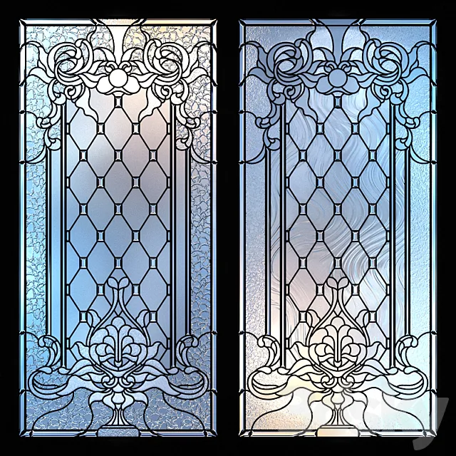 Stained glass window 3D Model