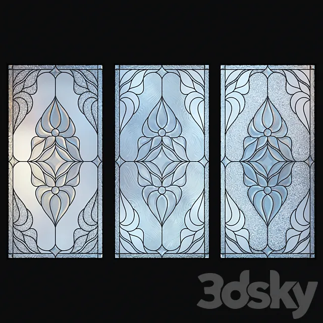 Stained glass window 3D Model