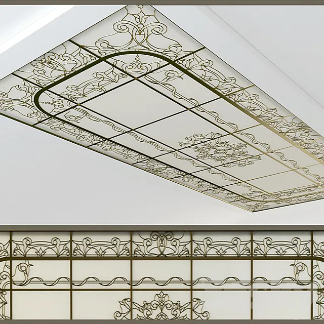 Stained-glass window classic 3D Model Stained-glass window classic 3D Model