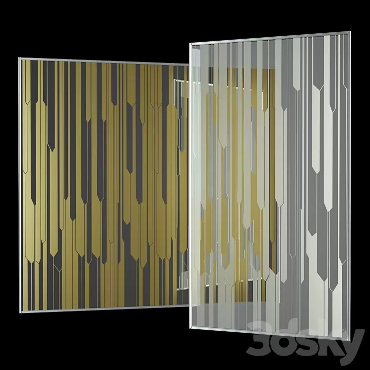 stained-glass window / stained Milan exhibition 3D Model