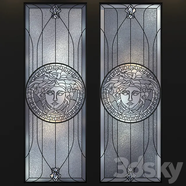 Stained-glass window VERSACE 3D Model