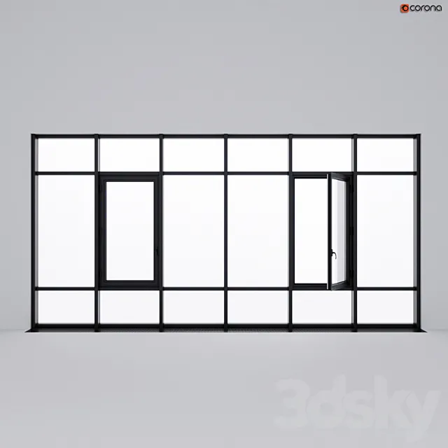 Stained glass windows 3D Model