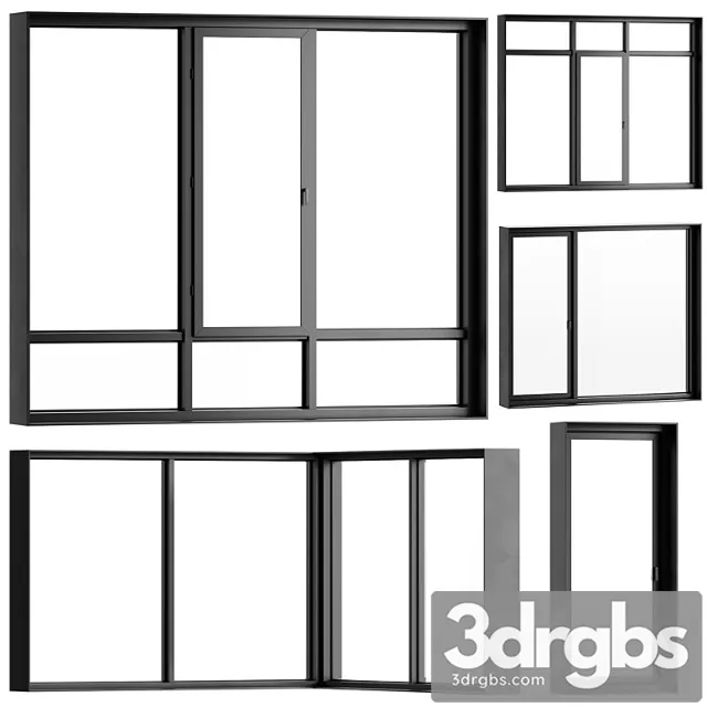 Stained Glass Windows Panoramic Glazing 09 3D Model Download