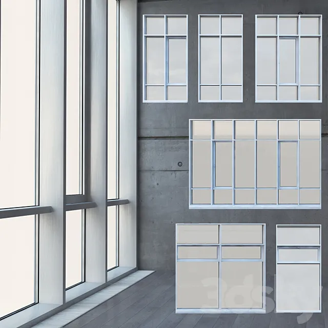 Stained glass with radiator 05 3DModel